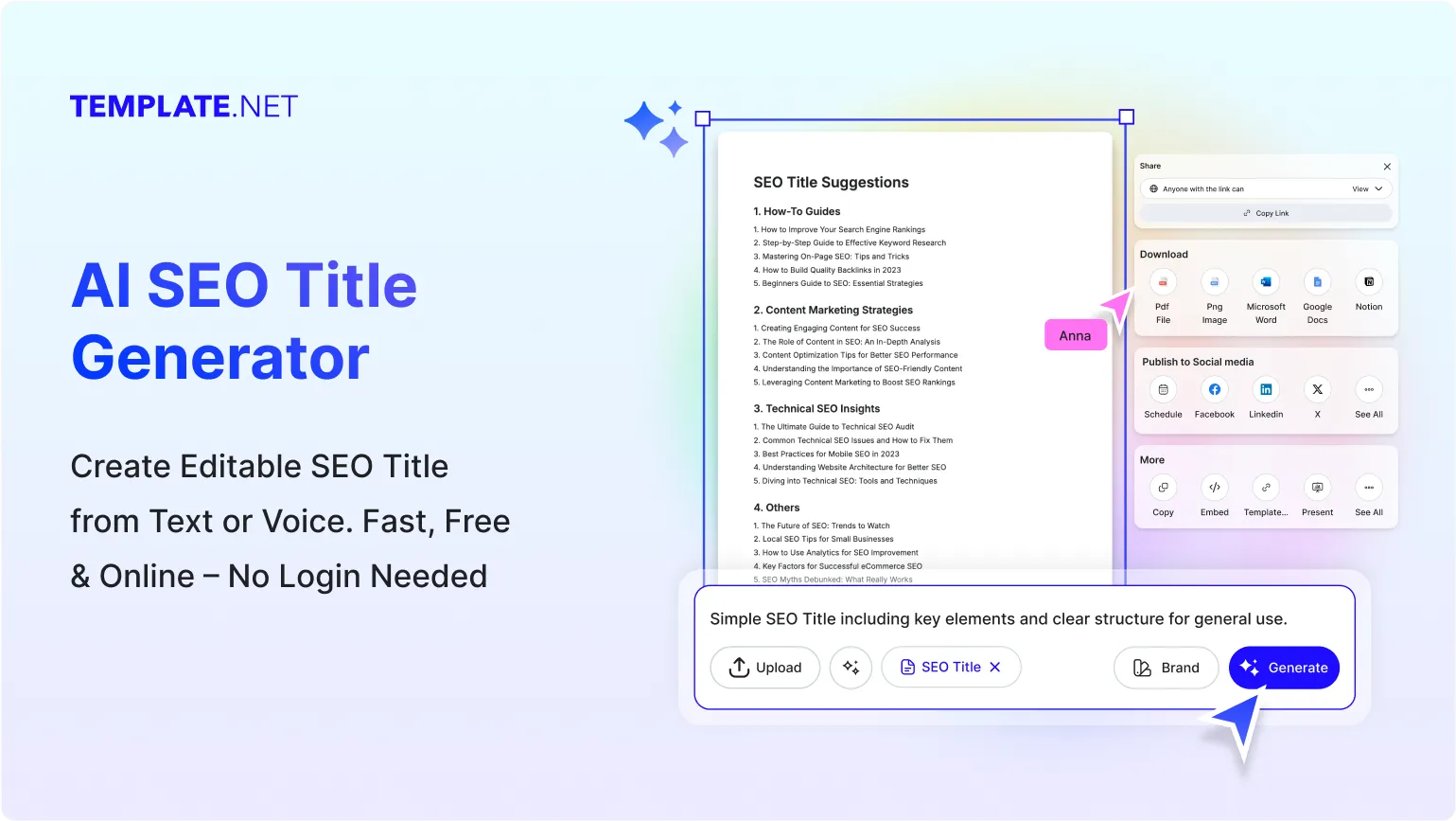 Free AI SEO Title Generator, Online SEO Title Maker Tool